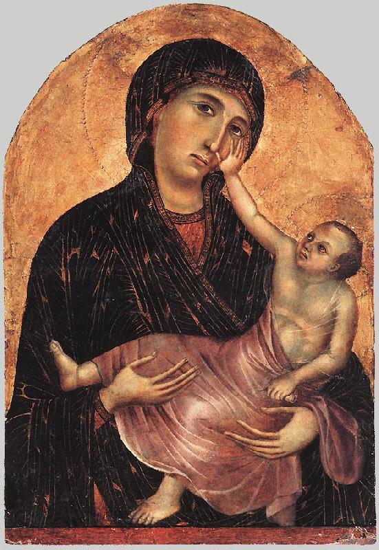 Duccio di Buoninsegna Madonna and Child  iws Norge oil painting art